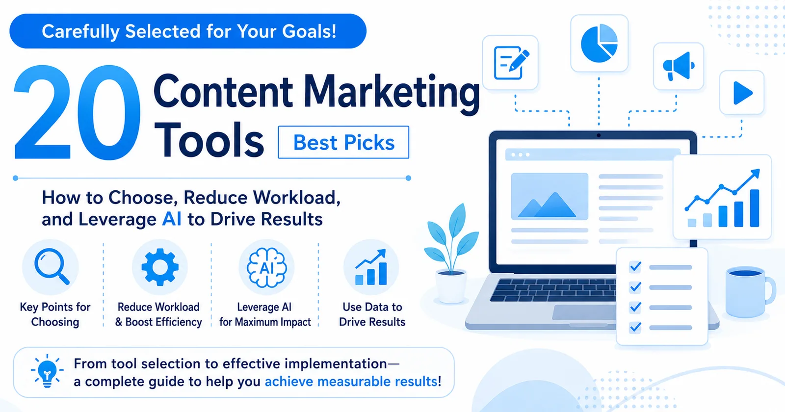 20 Content Marketing Tools: How to Choose, Reduce Workload, and Achieve Results with AI